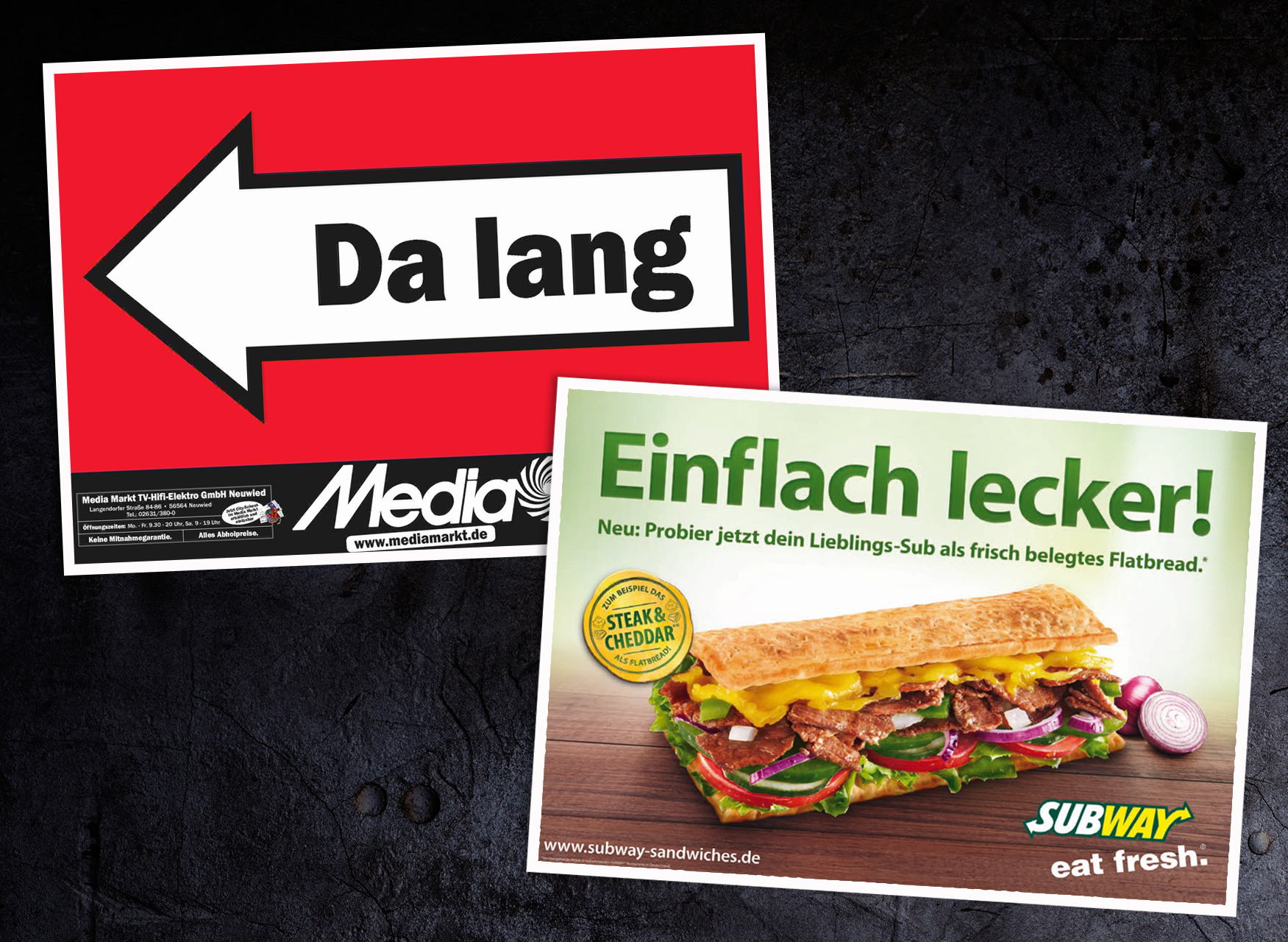 Tipp 5 - Schriften-Einsatz: Das Vehikel Ihrer Botschaft sollte auch aus der Ferne gut lesbar sein.